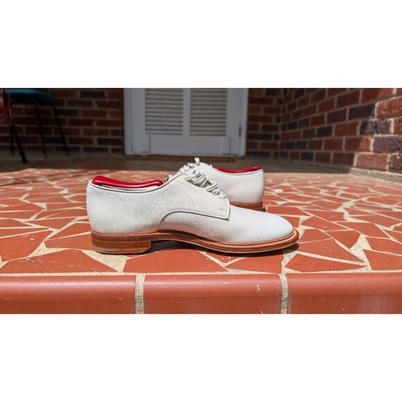 Prada Leather Derby Shoes- Off-White-Made in Italy -Y2K-Mens US 8 main image 7
